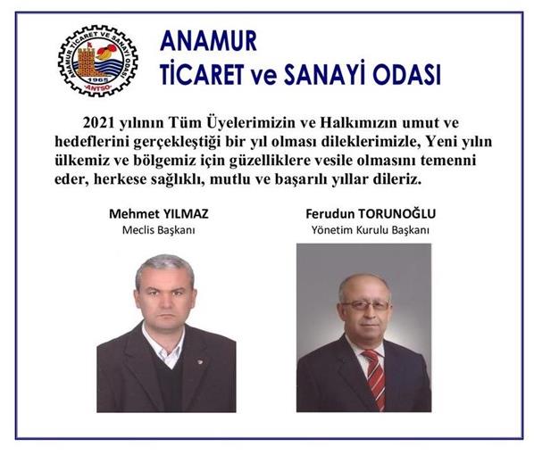 ANAMUR TİCARET VE SANAYİ ODASI YILBAŞI KUTLAMA MESAJI